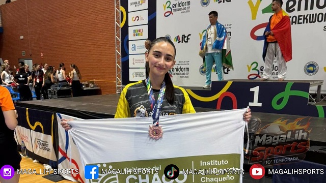 Ail&eacute;n Acosta brill&oacute; en Espa&ntilde;a y se coron&oacute; campeona mundial de Taekwondo ITF