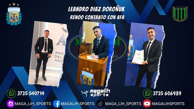 El Árbitro Nacional Leandro Díaz Doroñuk renovó contrato con Afa