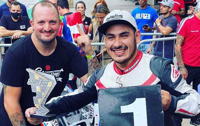 Ramiro Gandola ganó la “Superpole” y va por la final del Superbike Brasil