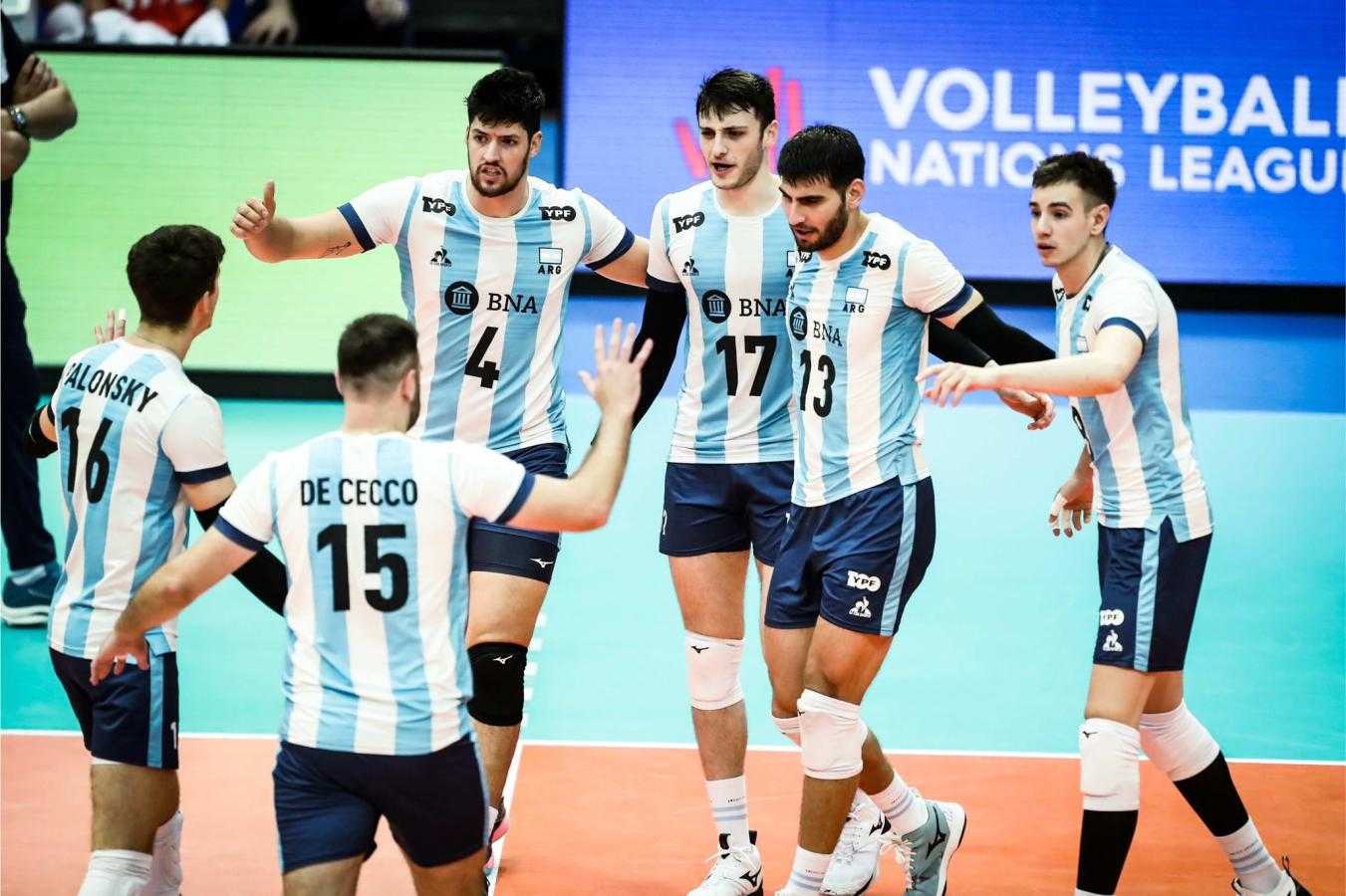 Vóley: Argentina se clasificó a la Final 8 de la Liga de las Naciones de Vóleibol