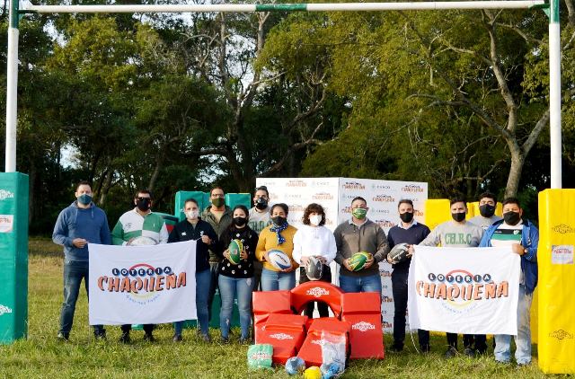 Lotería Chaqueña entregó equipos de entrenamiento al Chaco Rugby Club