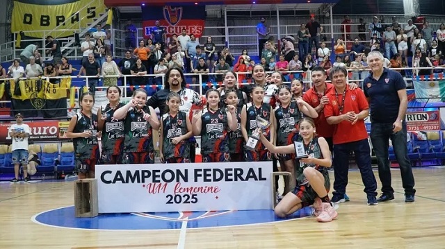 Liga Federal Femenina U11: Hércules de Charata se Coronó Campeón