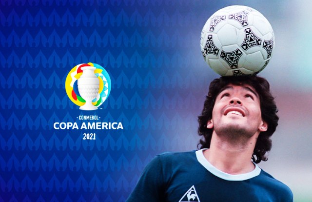 Tributo a Diego Maradona en la CONMEBOL Copa América Brasil 2021