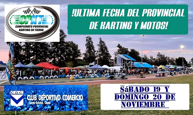 Este fin de semana se corre en el kartódromo del Club Comercio la última fecha del provincial de Karting y motos 