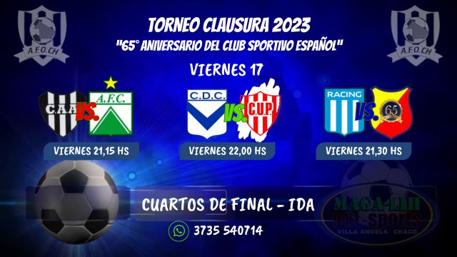 Clausura 2023: Este viernes se juegan los 3 cruces restantes de cuartos de final