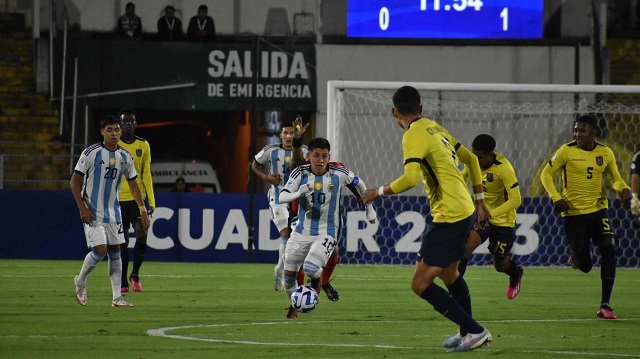 Sudamericano Sub17: Argentina a pesar del esfuerzo no pudo con Ecuador