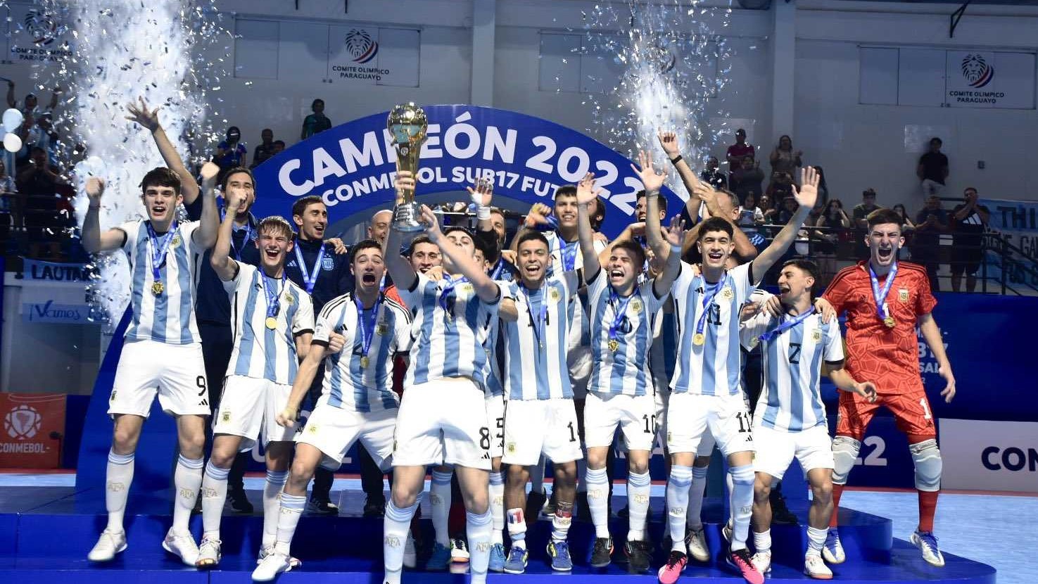 La Selección Argentina Sub-17 de futsal se consagró campeona ante Brasil