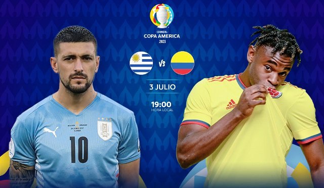 El Seleccionado Uruguayo enfrenta a Colombia por un lugar en la semifinal