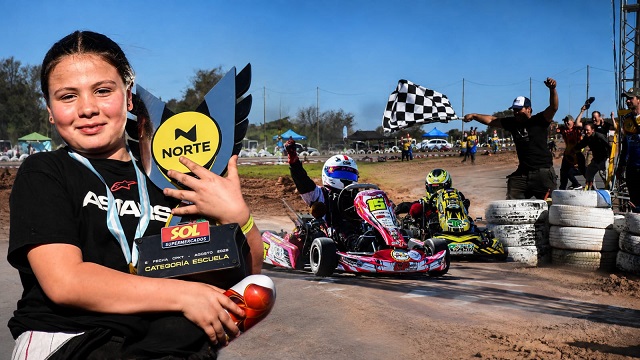 Karting: Hist&oacute;rica actuaci&oacute;n de Sof&iacute;a Gay en S&aacute;enz Pe&ntilde;a