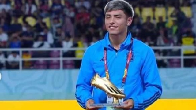 El argentino Agustín Ruberto ganó la Bota de Oro al máximo goleador del Mundial Sub-17