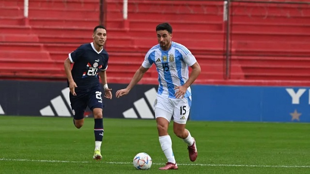 En el primer amistoso del sub 23, Argentina goleó a Paraguay
