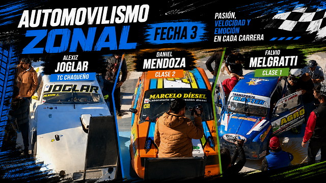 Automovilismo Zonal: Melgratti, Mendoza y Joglar festejaron en una intensa 3&deg; fecha en Charata