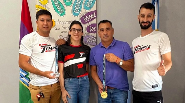 La taekwondista Milena Cattarozzi visitó el Instituto del Deporte