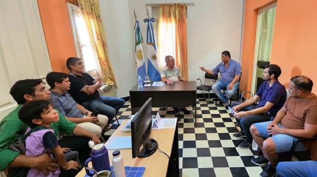 El Presidente de Concejo Guillermo Buyatti recibió al Presidente de Afoch y representantes de Clubes 