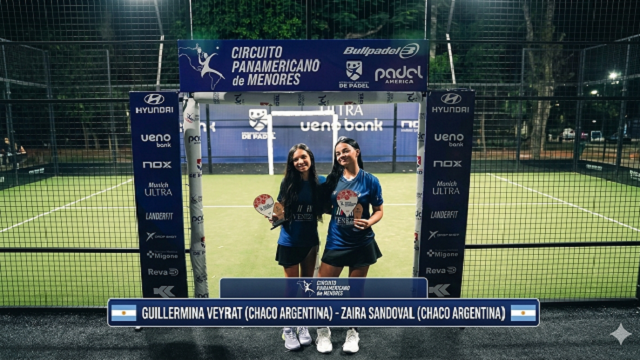 ¡Orgullo Chaqueño en el Pádel Panamericano! Guillermina Veyrat y Zaira Sandoval, Subcampeonas en Sub16