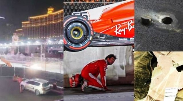 Una alcantarilla rompió la Ferrari de Sainz en la práctica de la F1