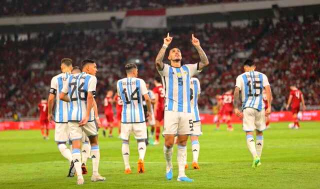 Amistoso: Argentina le ganó a Indonesia 2-0 en el cierre de la gira por Asia