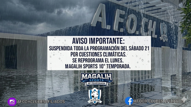 Apertura2026: S&aacute;bado sin futbol de Afoch por razones clim&aacute;ticas