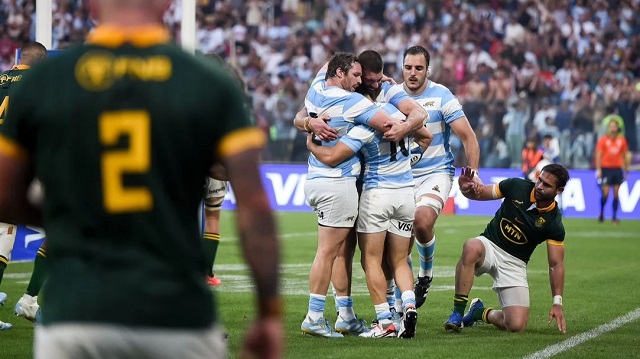 Los Pumas vencieron a Sudáfrica y sueñan con el título en el Rugby Championship