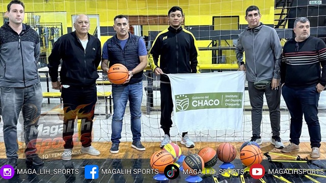 Entrega de elementos deportivos al Club Caupolic&aacute;n de Quitilipi