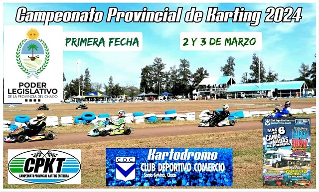 La primera fecha del Karting a correrse en el Deportivo Comercio fue declarada de interés Provincial 