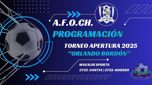 Apertura 2025: Afoch dio a conocer la programación y designaciones arbitrales del fin de semana