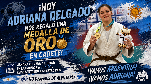 Judo: Adriana Delgado, el orgullo que viste de dorado